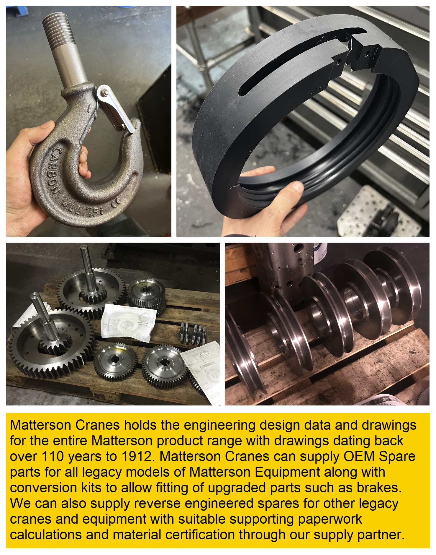 Matterson Crane Spares
